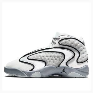 Grey / White / Black Women's Nike OG Tech Grey Basketball Shoes Air Jordan | JD-178EV