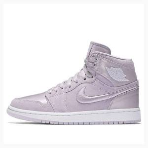 Light Purple Women's Nike RET High SOH Barely Basketball Shoes Air Jordan 1 | JD-438UW