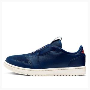 Navy Women's Nike RET Low SLIP JORDAN LEGACY Sneakers Air Jordan 1 | JD-492QI