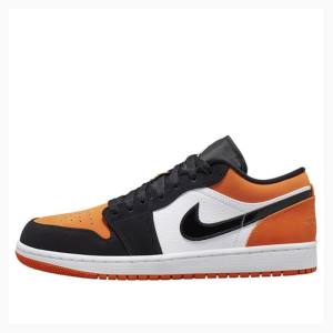 Orange / Black Men's Nike Retro Low Shattered Backboard Sneakers Air Jordan 1 | JD-946JH