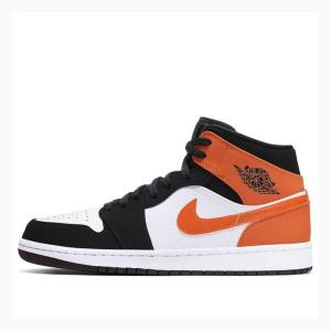 Orange Men's Nike Mid Basketball Shoes Air Jordan 1 | JD-408SV