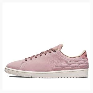 Pink Men's Nike Centre Court Oxford Basketball Shoes Air Jordan 1 | JD-873RZ