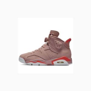 Pink Women's Nike Retro NRG Rust Basketball Shoes Air Jordan 6 | JD-521LT