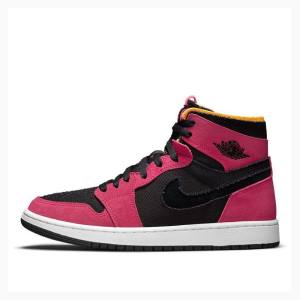 Purple / Black Men's Nike High Zoom Comfort Fireberry Basketball Shoes Air Jordan 1 | JD-371FU