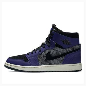 Purple / Black Men's Nike Zoom Air CMFT BBS Bayou Boys Basketball Shoes Air Jordan 1 | JD-183PK