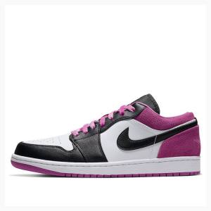 Purple Men's Nike Low SE Active Fuchsia Sneakers Air Jordan 1 | JD-813SW