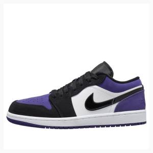 Purple Men's Nike Retro Low Court Sneakers Air Jordan 1 | JD-641GF