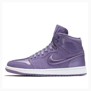 Purple Women's Nike RET High SOH PURPLE EARTH/White-METALLIC GOLD Basketball Shoes Air Jordan 1 | JD-743FB