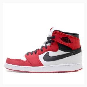 Red / Black Men's Nike KO High OG Chicago Basketball Shoes Air Jordan 1 | JD-980WZ