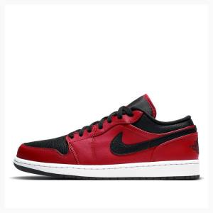 Red / Black Men's Nike Retro Low Reverse Bred Sneakers Air Jordan 1 | JD-653HZ