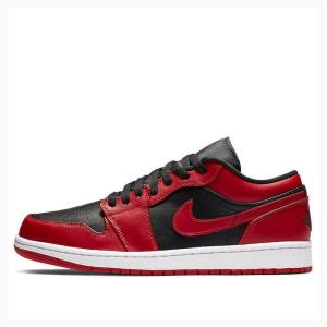 Red / Black Men's Nike Retro Low Sneakers Air Jordan 1 | JD-523QO