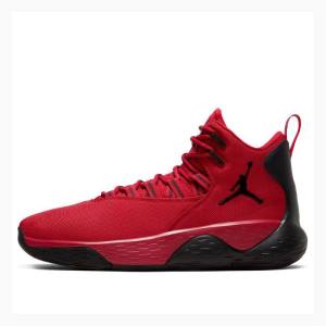 Red / Black Men's Nike Super Fly MVP PF Black Red Basketball Shoes Air Jordan | JD-698VM