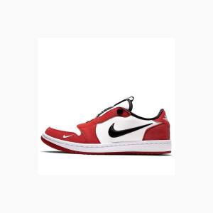 Red / Black Women's Nike Low Chicago Sneakers Air Jordan 1 | JD-712TU