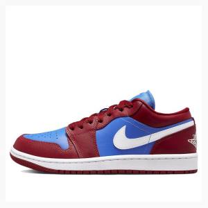 Red / Blue Women's Nike Low Sneakers Air Jordan 1 | JD-813YI