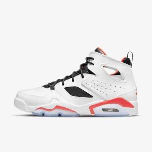 White / Black Men's Nike Flight Club 91 Sneakers Air Jordan | NK967RWS