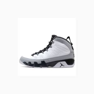 White / Black Men's Nike Retro Birmingham Barons Basketball Shoes Air Jordan 9 | JD-372ZA