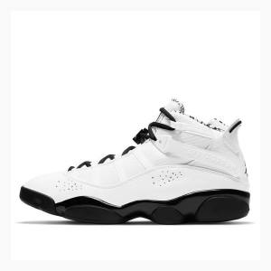 White / Black Men's Nike Rings Motorsport (2021) Basketball Shoes Air Jordan 6 | JD-852TV