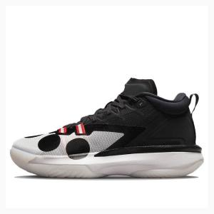 White / Black Men's Nike X Naruto Zion 1 SP PF Basketball Shoes Air Jordan | JD-685SE