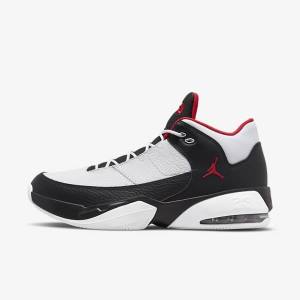 White / Black / Red Men's Nike Max Aura 3 Basketball Shoes Air Jordan | NK869YHP