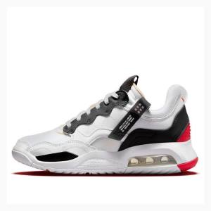 White / Black / Red Women's Nike MA2 Fire Red Running Shoes Air Jordan | JD-978GI