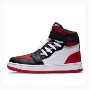 White / Black / Red Women's Nike Nova XX Bred Toe Basketball Shoes Air Jordan 1 | JD-604AQ