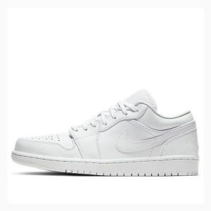 White Men's Nike Retro Low Sneakers Air Jordan 1 | JD-274XY