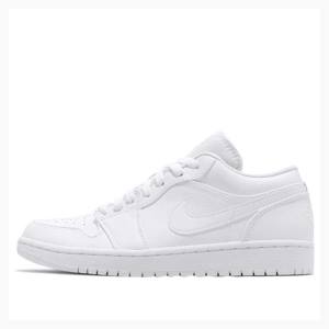 White Men's Nike Retro Low Sneakers Air Jordan 1 | JD-278FI