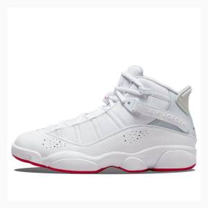 White Men's Nike Rings Basketball Shoes Air Jordan 6 | JD-960BD