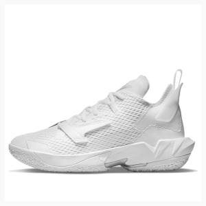 White Men's Nike Why Not Zer0.4 PF 4 Basketball Shoes Air Jordan | JD-867BE