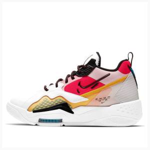 White / Red / Black Women's Nike Zoom 92 Basketball Shoes Air Jordan | JD-839FA