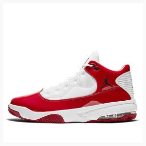 White / Red Men's Nike Max Aura 2 Basketball Shoes Air Jordan | JD-301YM