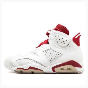 White / Red Men's Nike Retro Alternate Basketball Shoes Air Jordan 6 | JD-032XM