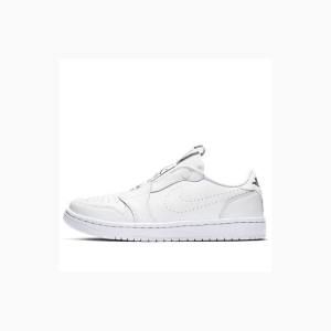 White Women's Nike RET Low Slip Sneakers Air Jordan 1 | JD-768HO