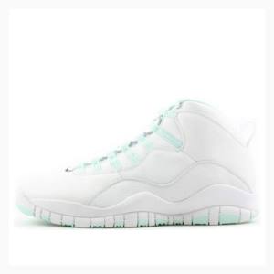 White Women's Nike Retro Basketball Shoes Air Jordan 10 | JD-564HY