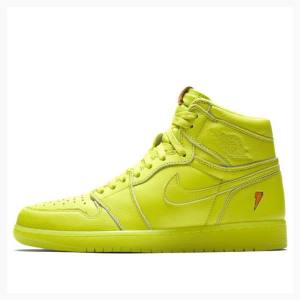 Yellow / Green Men's Nike Retro HI OG G8RD Gatorade Basketball Shoes Air Jordan 1 | JD-467IL