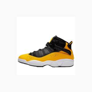 Yellow Men's Nike Male Jordan Rings Vintage Taxi Basketball Shoes Air Jordan 6 | JD-268CW