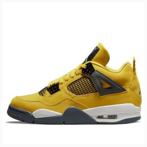 Yellow Men's Nike Retro Lightning Basketball Shoes Air Jordan 4 | JD-134VB