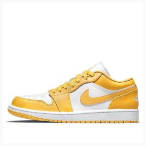 Yellow Men's Nike Retro Low Pollen Sneakers Air Jordan 1 | JD-624NH