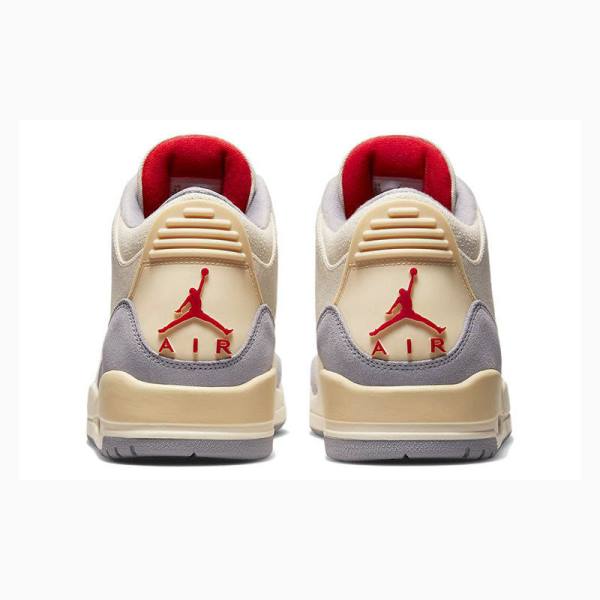 Beige Men's Nike Retro Muslin Basketball Shoes Air Jordan 3 | JD-071NA