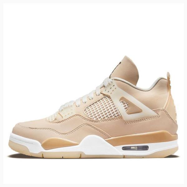 Beige Women\'s Nike Retro Shimmer Basketball Shoes Air Jordan 4 | JD-103ZF