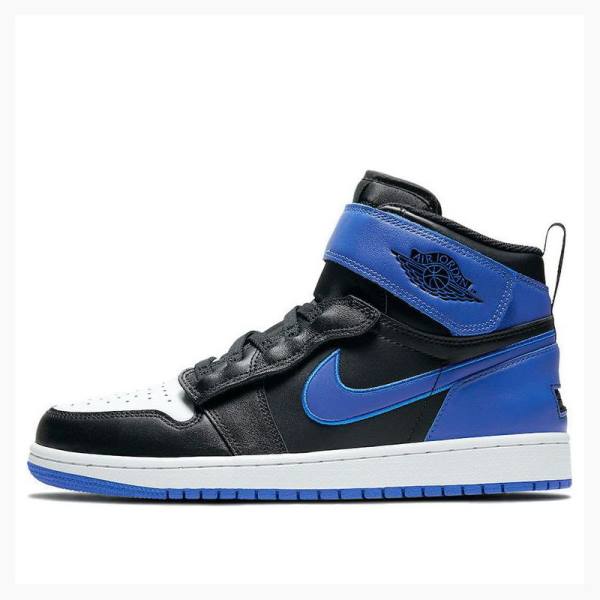 Black / Blue Men\'s Nike High FlyEase \'Hyper Royal\' Basketball Shoes Air Jordan 1 | JD-712UW