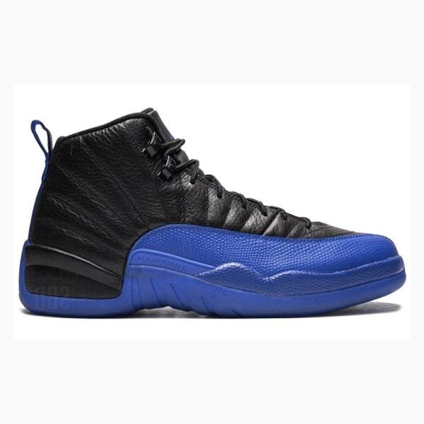 Black / Blue Men's Nike Retro Game Basketball Shoes Air Jordan 12 | JD-748AN