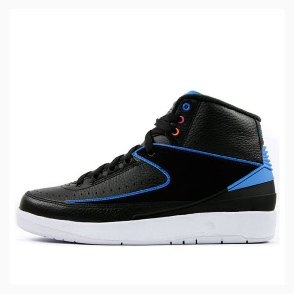 Black / Blue Men\'s Nike Retro Photo Basketball Shoes Air Jordan 2 | JD-613DI