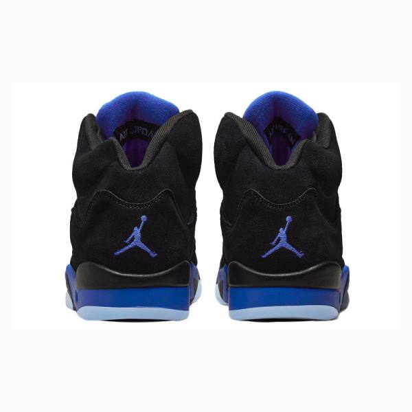 Black / Blue Men's Nike Retro Racer Basketball Shoes Air Jordan 5 | JD-170DW