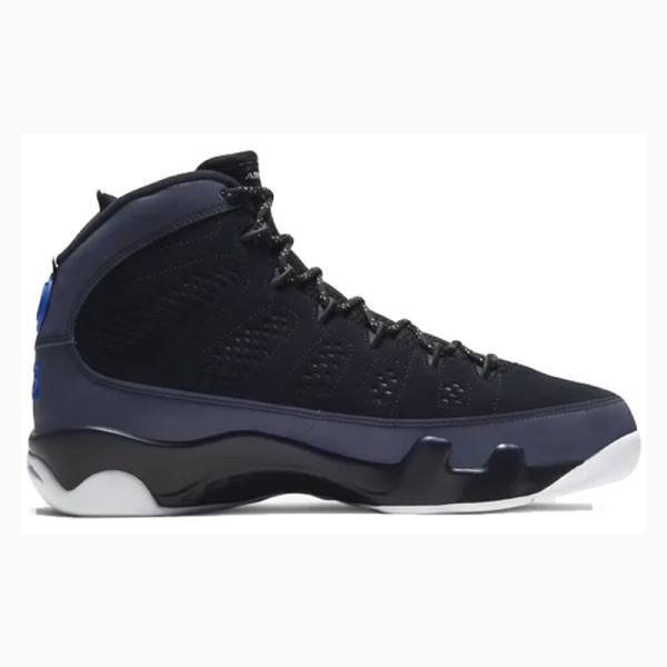 Black / Blue Men's Nike Retro Racer Blue Basketball Shoes Air Jordan 9 | JD-702DH