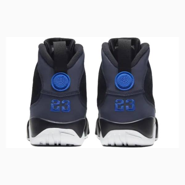 Black / Blue Men's Nike Retro Racer Blue Basketball Shoes Air Jordan 9 | JD-702DH