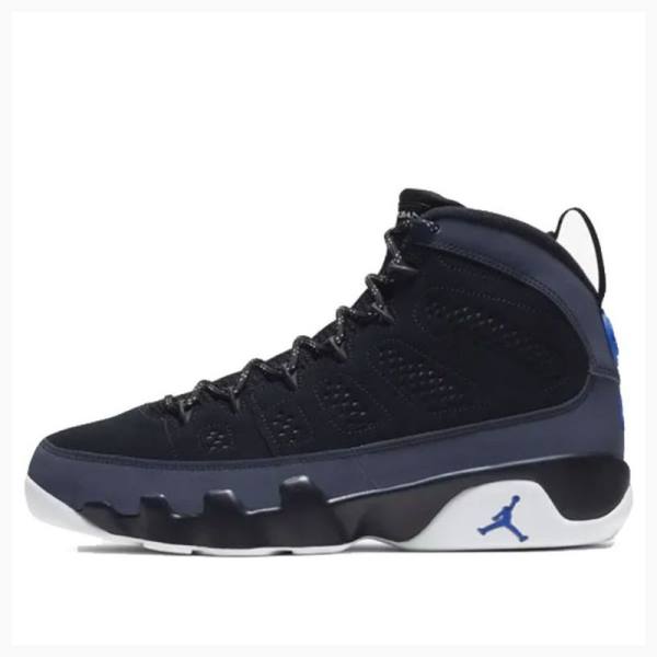 Black / Blue Men\'s Nike Retro Racer Blue Basketball Shoes Air Jordan 9 | JD-702DH