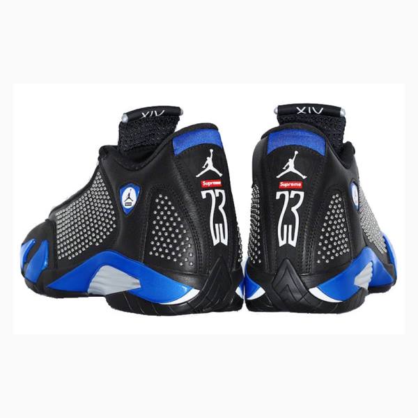 Black / Blue Men's Nike Retro SP Supreme Basketball Shoes Air Jordan 14 | JD-817DT