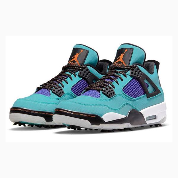 Black / Blue / Purple Men's Nike Golf NRG ACG Basketball Shoes Air Jordan 4 | JD-079BT