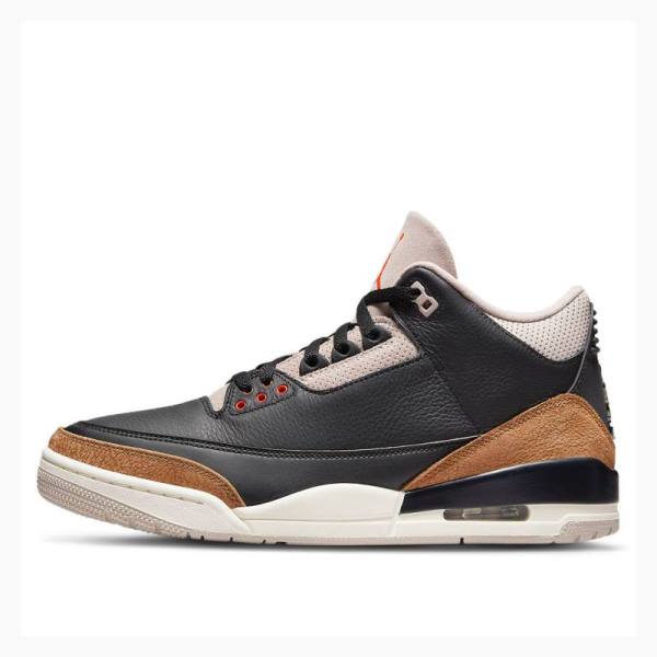 Black / Brown Men\'s Nike Retro Desert Elephant Basketball Shoes Air Jordan 3 | JD-957YZ